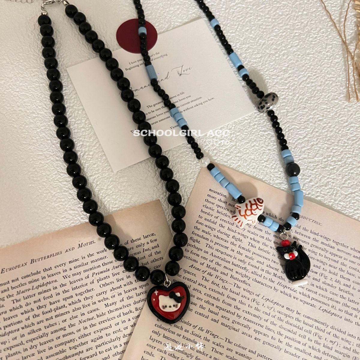 夏日多巴胺系列~彩色趣味项链甜酷女配饰韩系ins小众高级锁骨链详情4