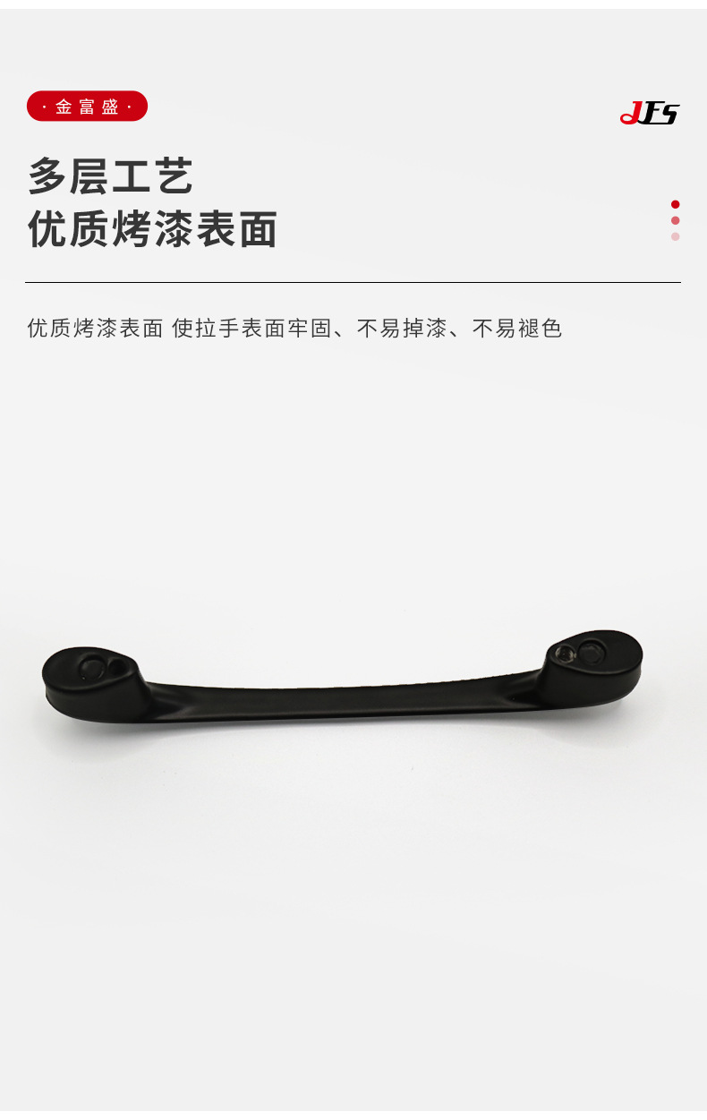 现代简约时尚拇指拉手衣柜隐形拉手免开槽橱柜拇指黑色门把手详情8