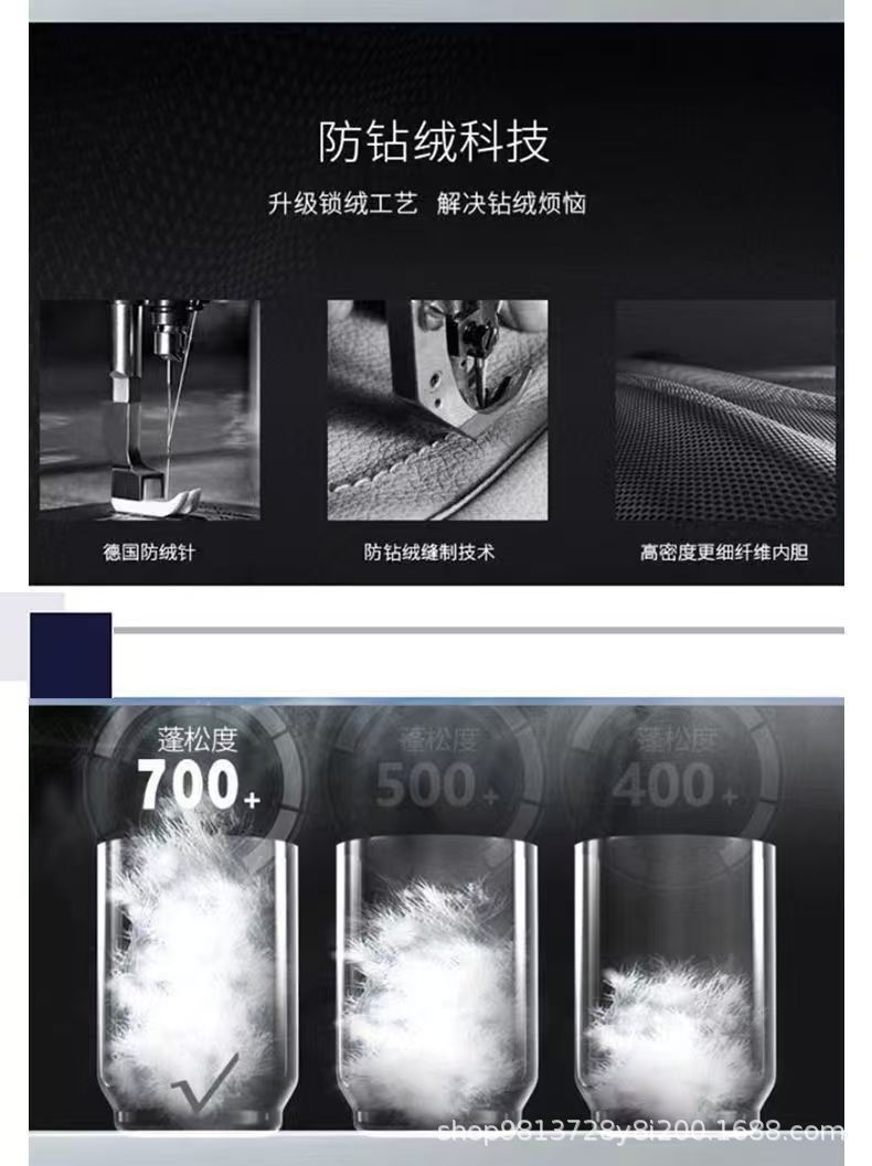 莆田正确美版1996北羽绒服外套白鸭绒防风保暖情侣时尚百搭面包服详情4