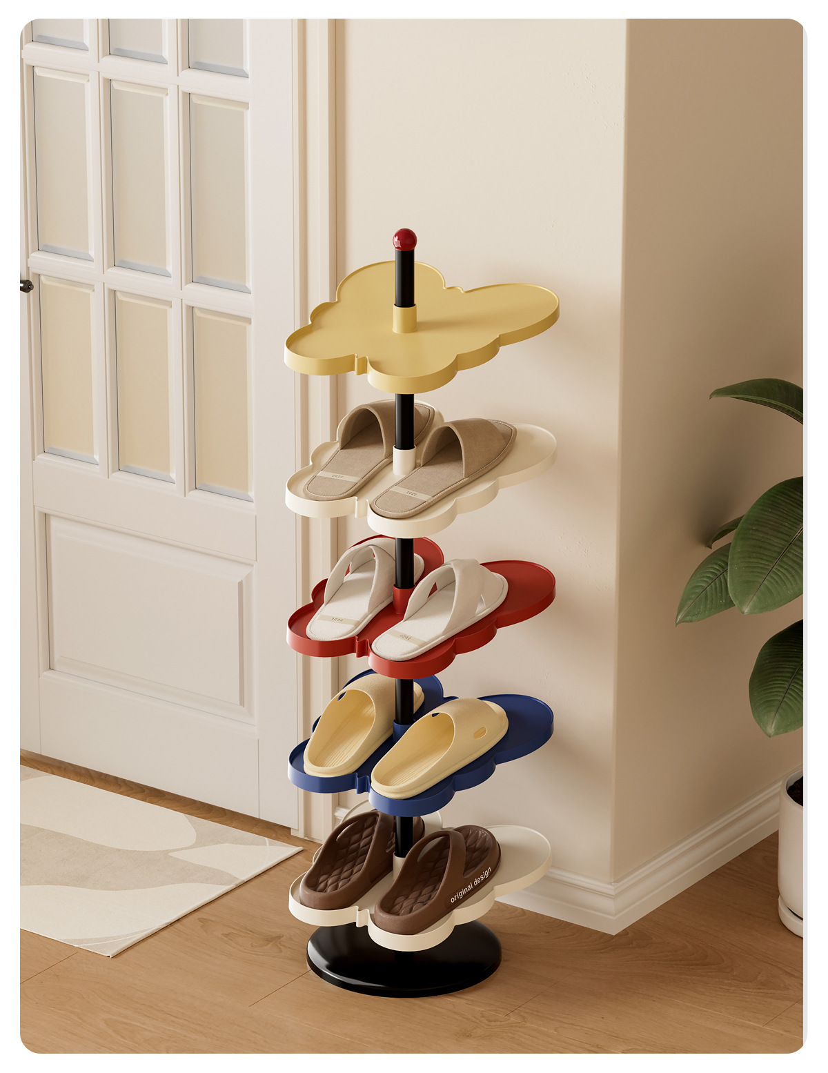 简易宿舍小型收纳架鞋架家用多层鞋子收纳架入门玄关易安装鞋架详情23