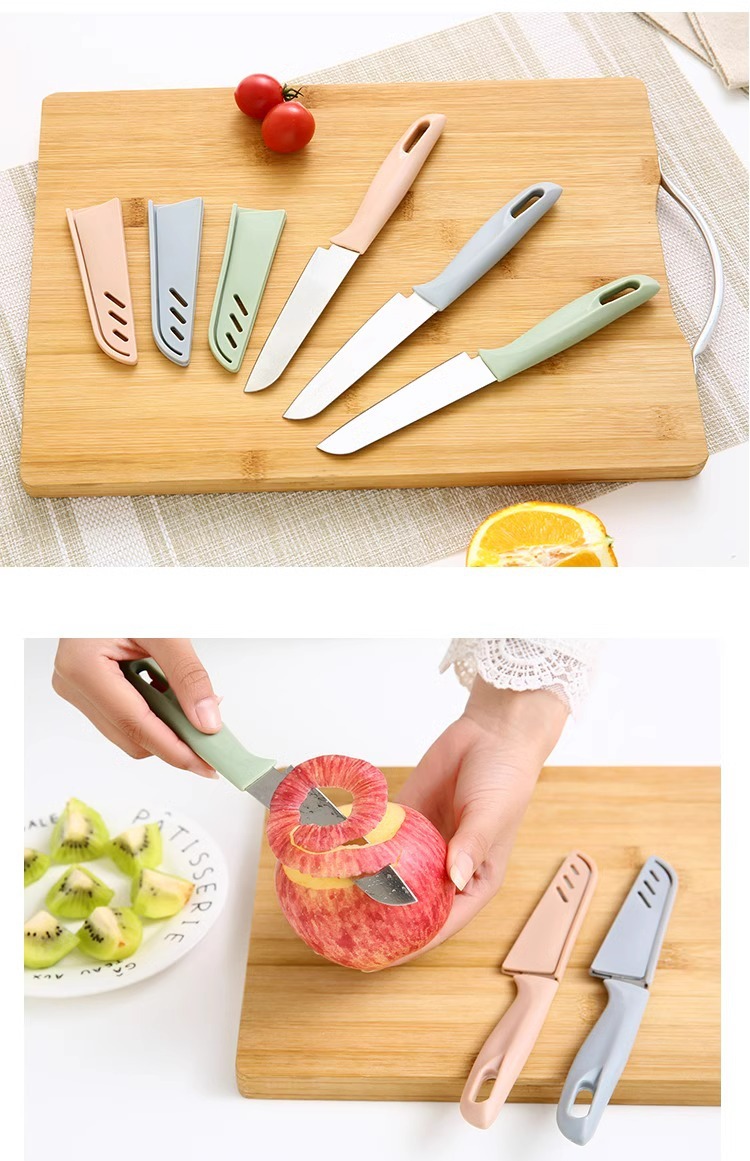 不锈钢水果刀厨房家用素色水果小刀具便携式瓜果削皮刀去果皮切刀详情6