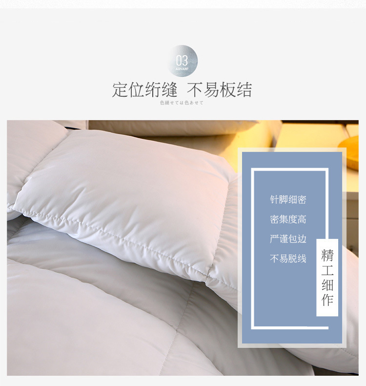 Hilton feather velvet quilt, thickened soybean quilt, winter quilt sheet, double spring and autumn quilt core, cotton quilt, gift quilt wholesale pic 11