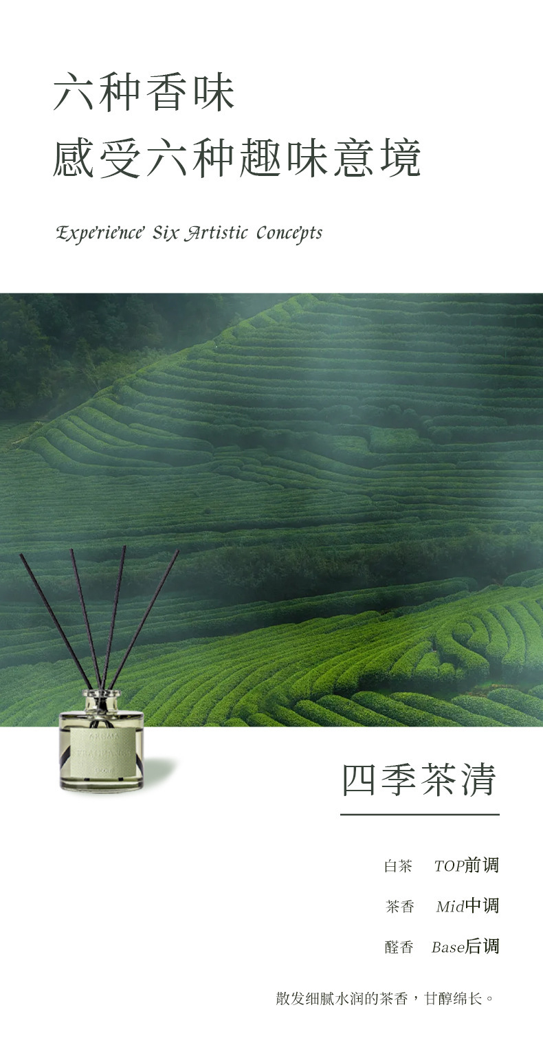 MINISO名创优品香薰家用室内持久四季茶清卧室无火香薰清茶香详情9
