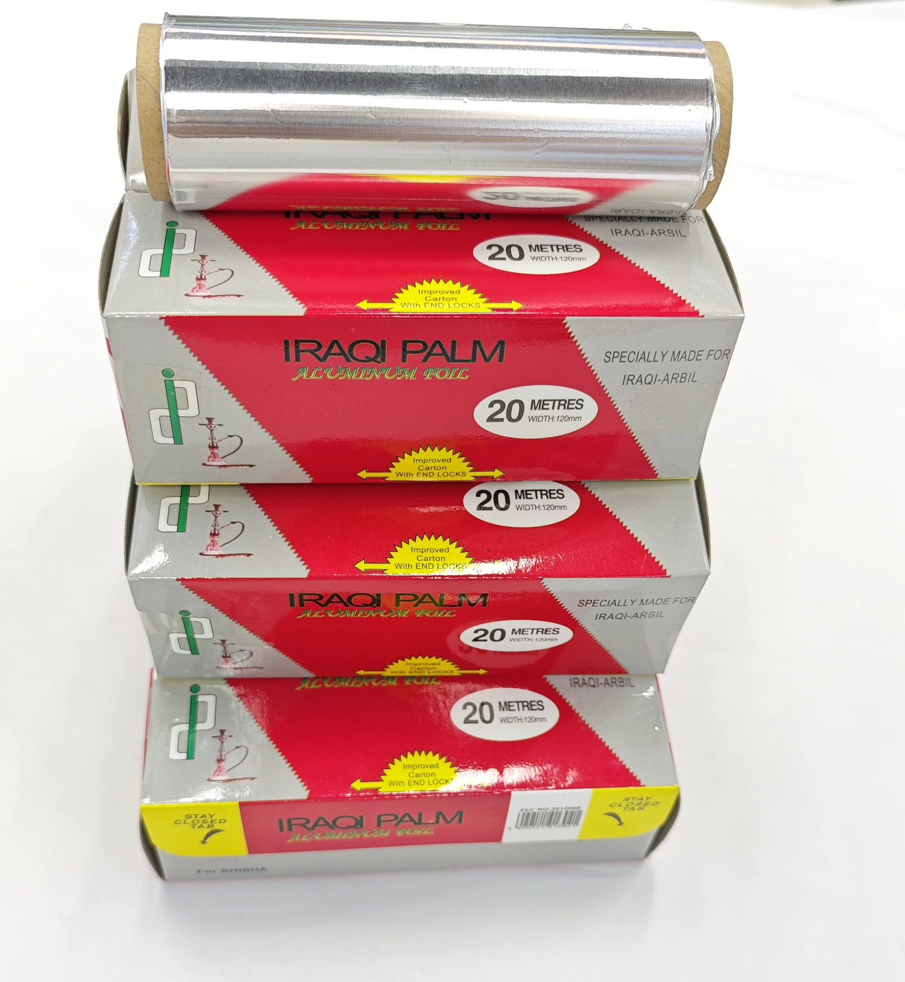 跨境电商货源铝箔水烟专用打孔阿拉伯水烟纸放炭锡纸卷装锡箔纸详情3