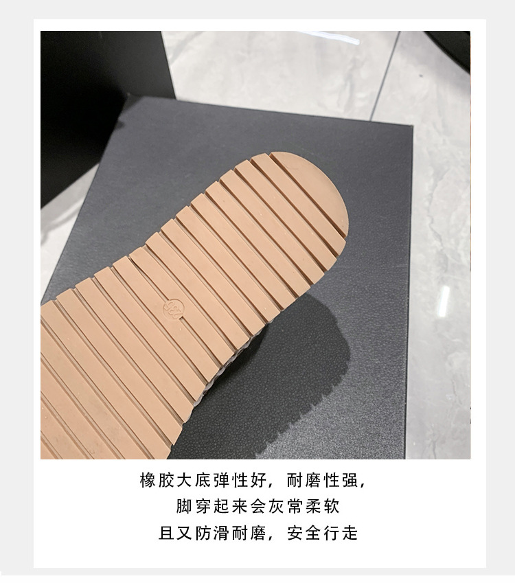 跨境外贸2023春季大码休闲单鞋女新款乐福鞋厚底平底水钻时尚女鞋详情10