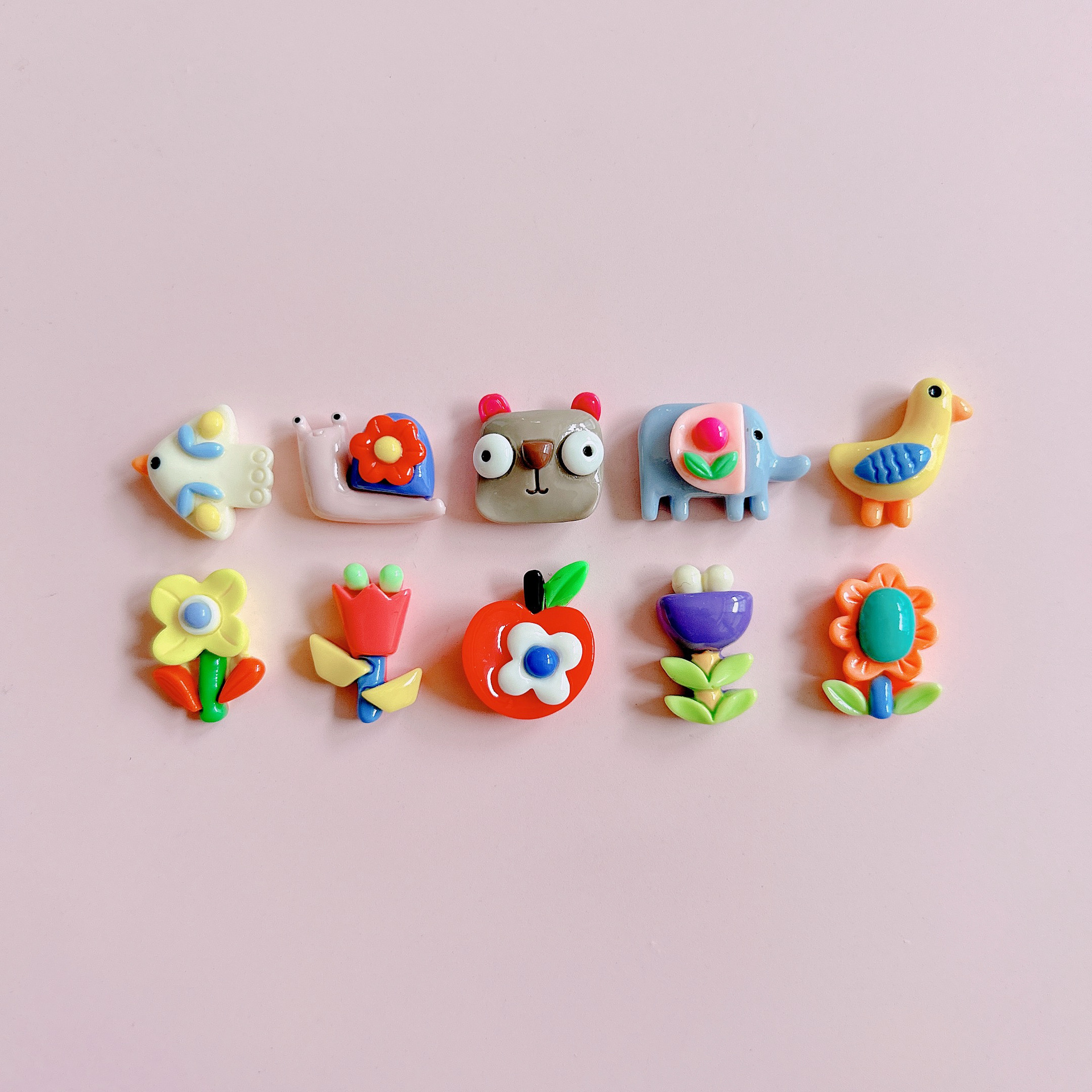 XN Creative Dopamine Flower Animal diy resin jewelry accessories Phone case Hair clip cream glue material pic 10