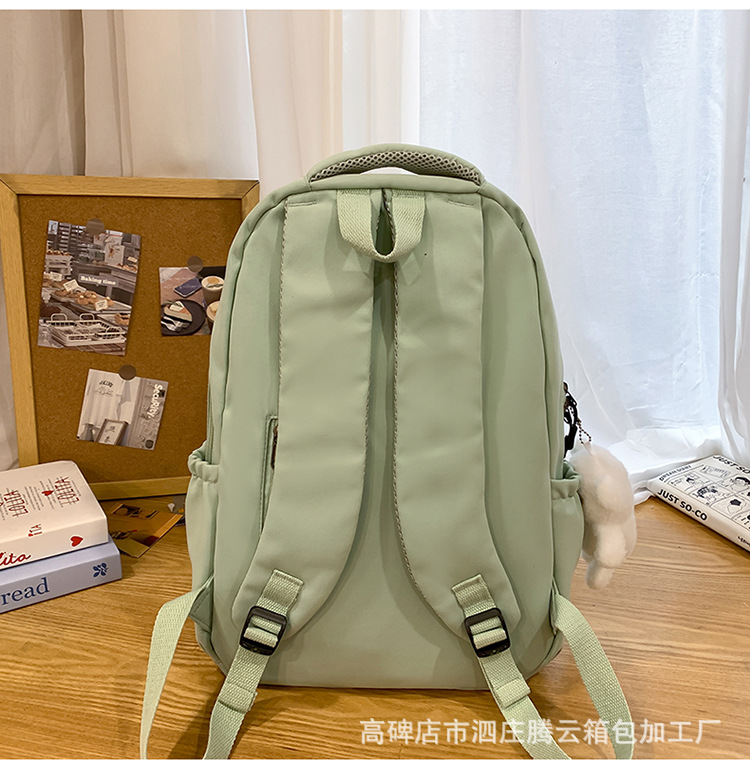 背包书包女日系初中生高中大学生女大容量潮牌旅行电脑包双肩包详情45