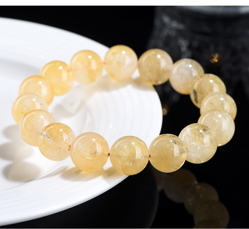Jiuya Crystal Natural Yellow Asai Bracelet, Asai Stele Yellow Crystal, Asai Rainbow Crystal Bracelet wholesale pic 20
