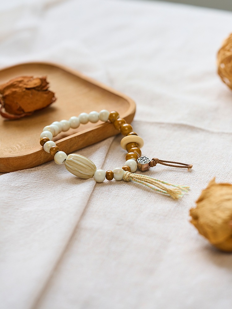 热销景德镇陶瓷手链小清新古风串珠流行百搭国风女新中式手串饰品详情3