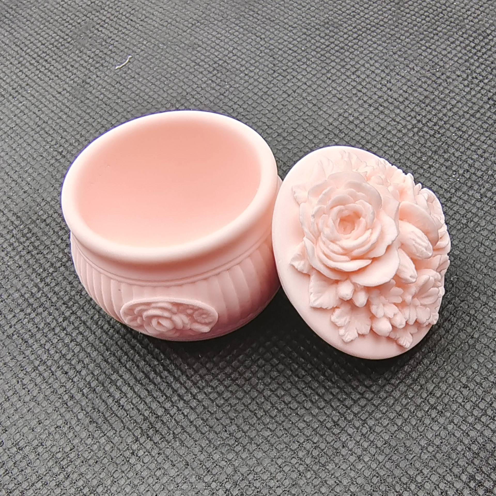 造型花卉磨砂首饰盒香薰石膏蜡烛硅胶模具diy扩香水晶滴胶收纳盒详情6
