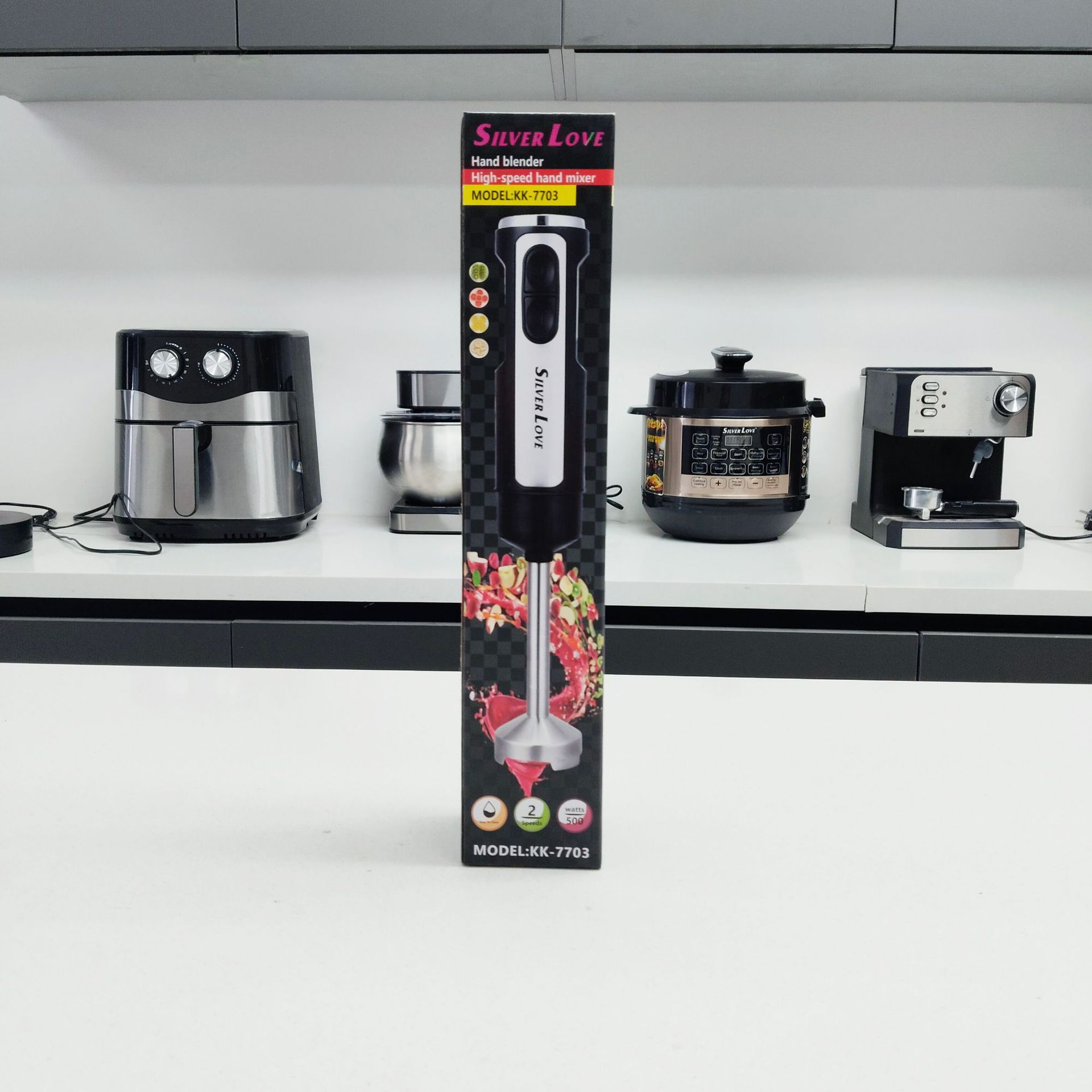 European standard cross-border trade portable household kitchen blender, handheld electric stainless steel cooking stick blender, electric Z209 pic 7