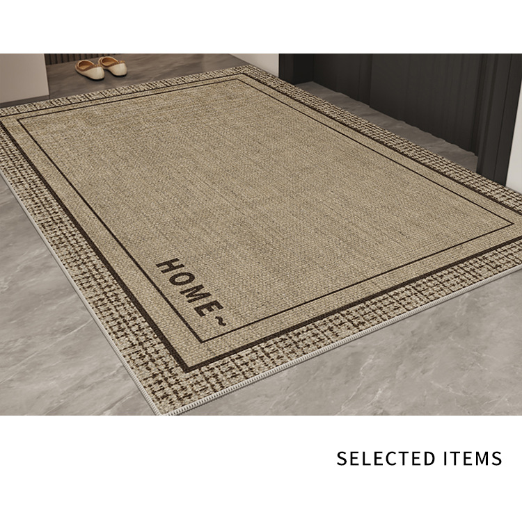 Entrance door floor mat, home light luxury and high-end feel, anti-slip foot mat for the main entrance of the villa, stain-resistant carpet for the entrance foyer pic 18