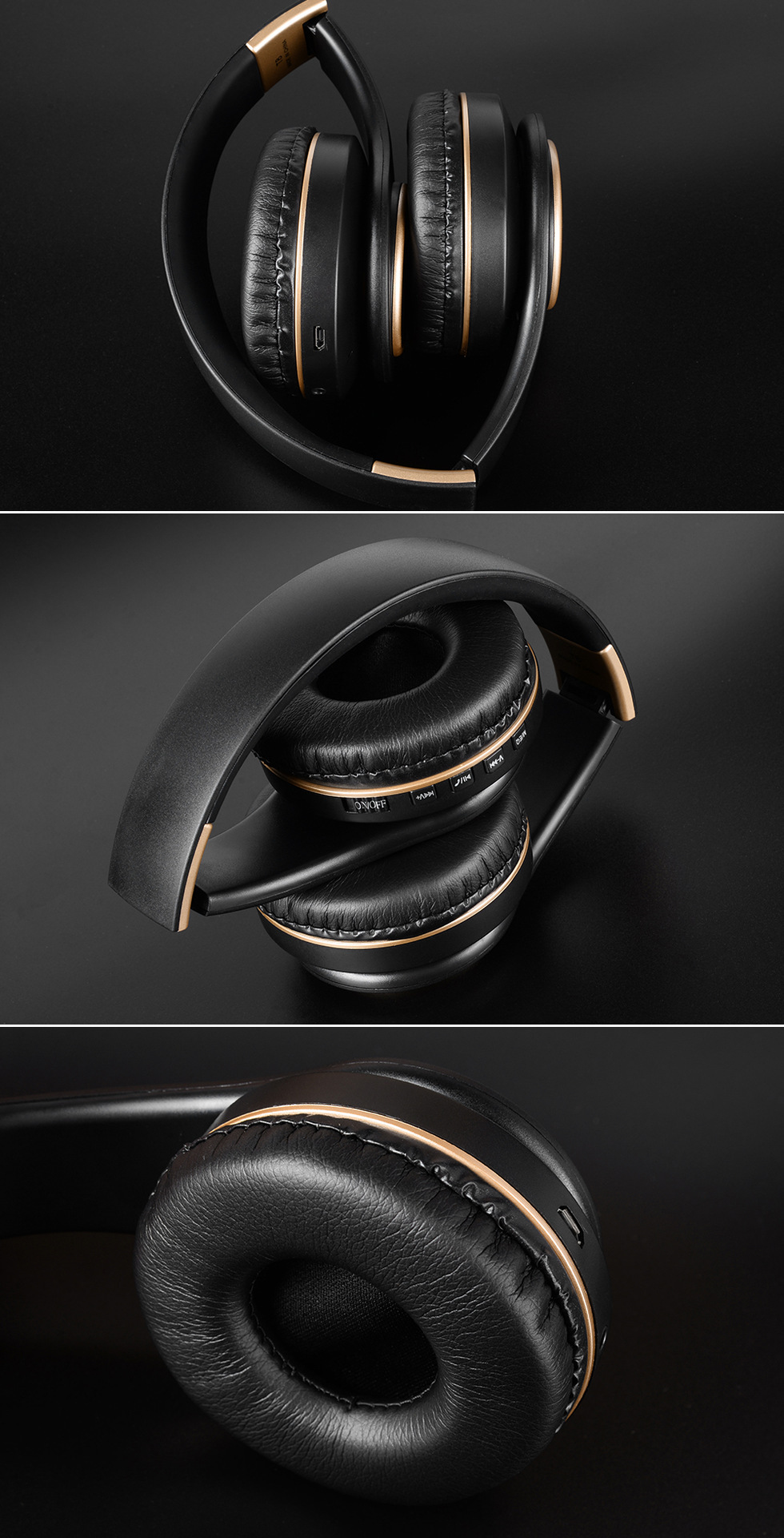 Ultra-long battery life, ANC noise-cancelling, portable, foldable, soft, large ear cup over-ear Bluetooth headphones, wireless gaming headphones pic 10