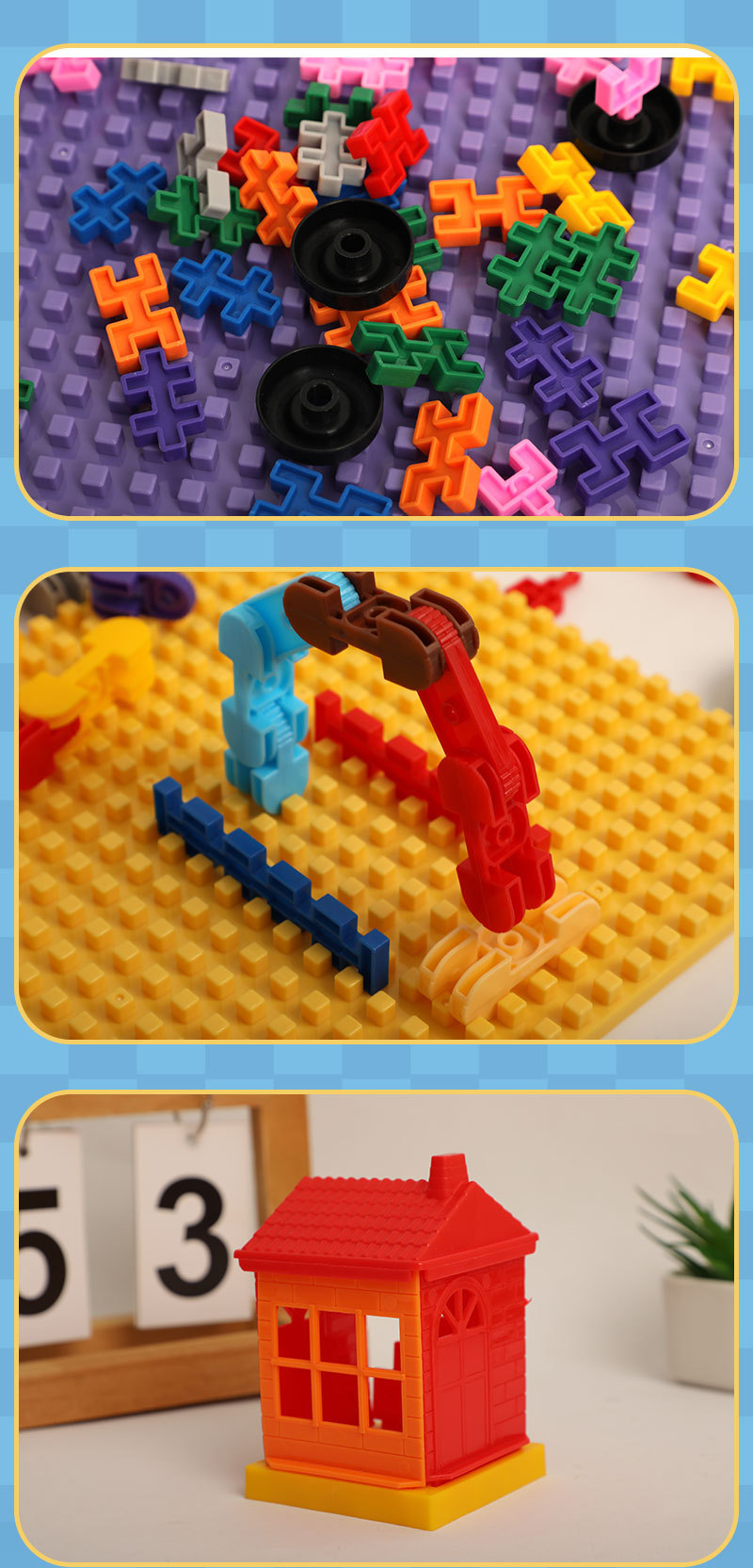 Niños múltiples formas combinación libre puzzles bloques de construcción smart sticks hecho a mano ensamblaje almacenamiento construcción hogar 100 formas cambiantes pic 4