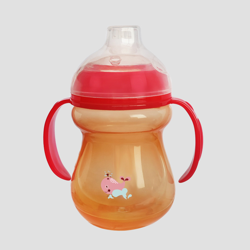 超宽口PP婴儿宝宝鸭嘴杯防漏防呛儿童直饮学饮杯带手柄训ll杯水壶详情10