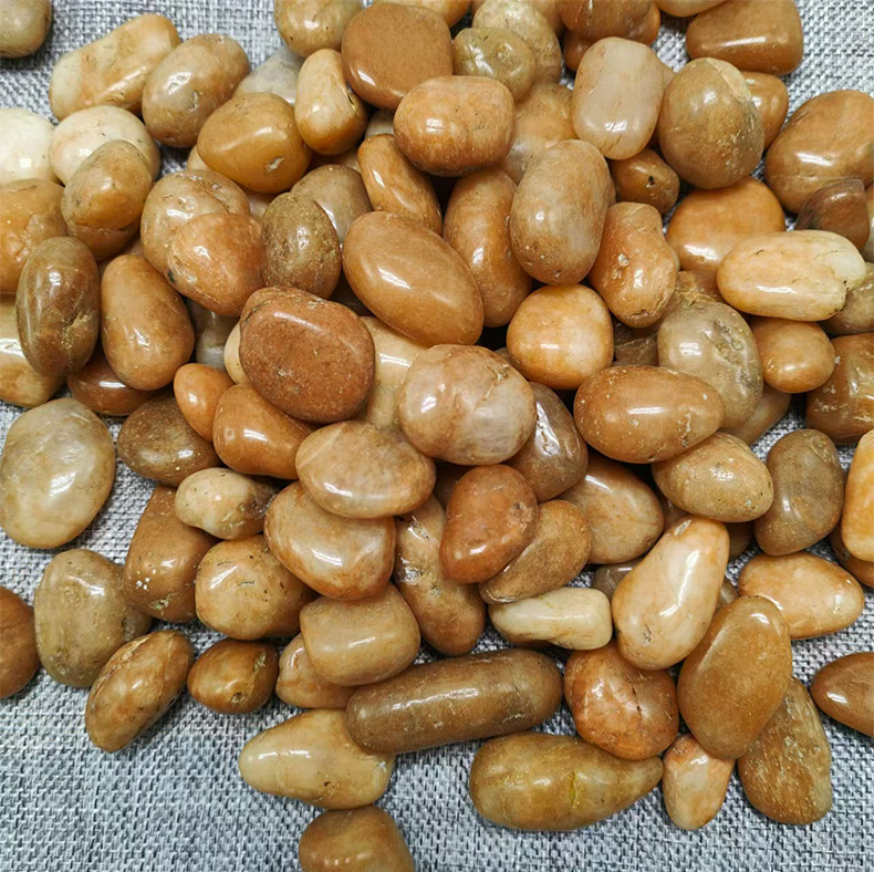 Black rain flower stones for courtyard landscaping, black polished pebbles, garden landscape engineering, paving, and colorful rain flower stones pic 6