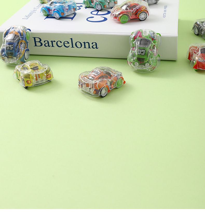 Color-printed small cars, rebound cars, inertia mini gifts, girl toy cars, boy toys, kindergarten prizes pic 12