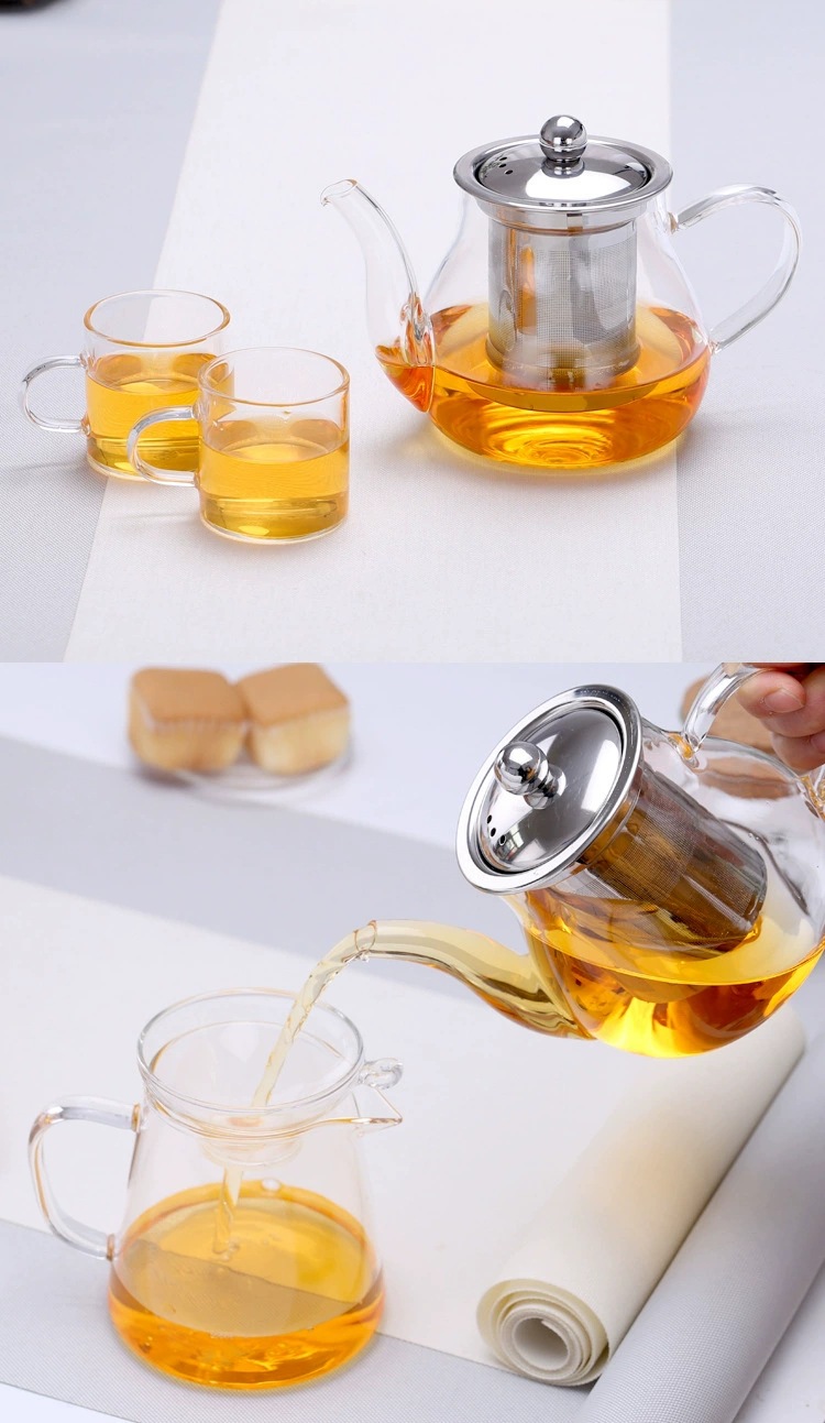 现货高硼硅玻璃茶壶耐高温不锈钢过滤透明家用加厚简约玻璃茶壶详情8