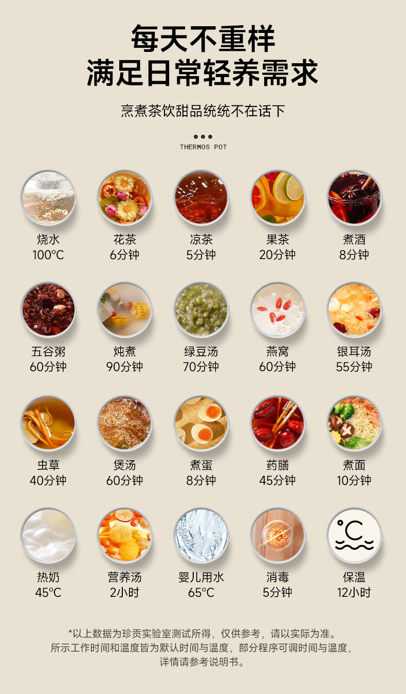 德国Zemkon养生壶多功能恒温壶家用烧水壶加厚玻璃全自动煮茶壶详情8