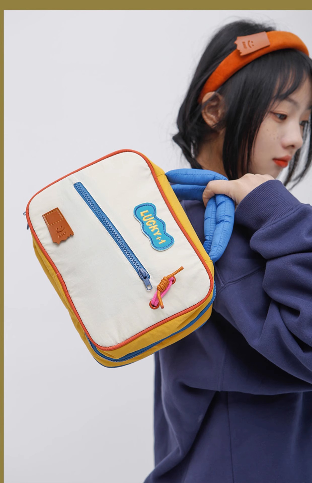 大容量旅行出差洗漱包化妆品收纳包袋2023爆款网红化妆包可爱撞色详情7