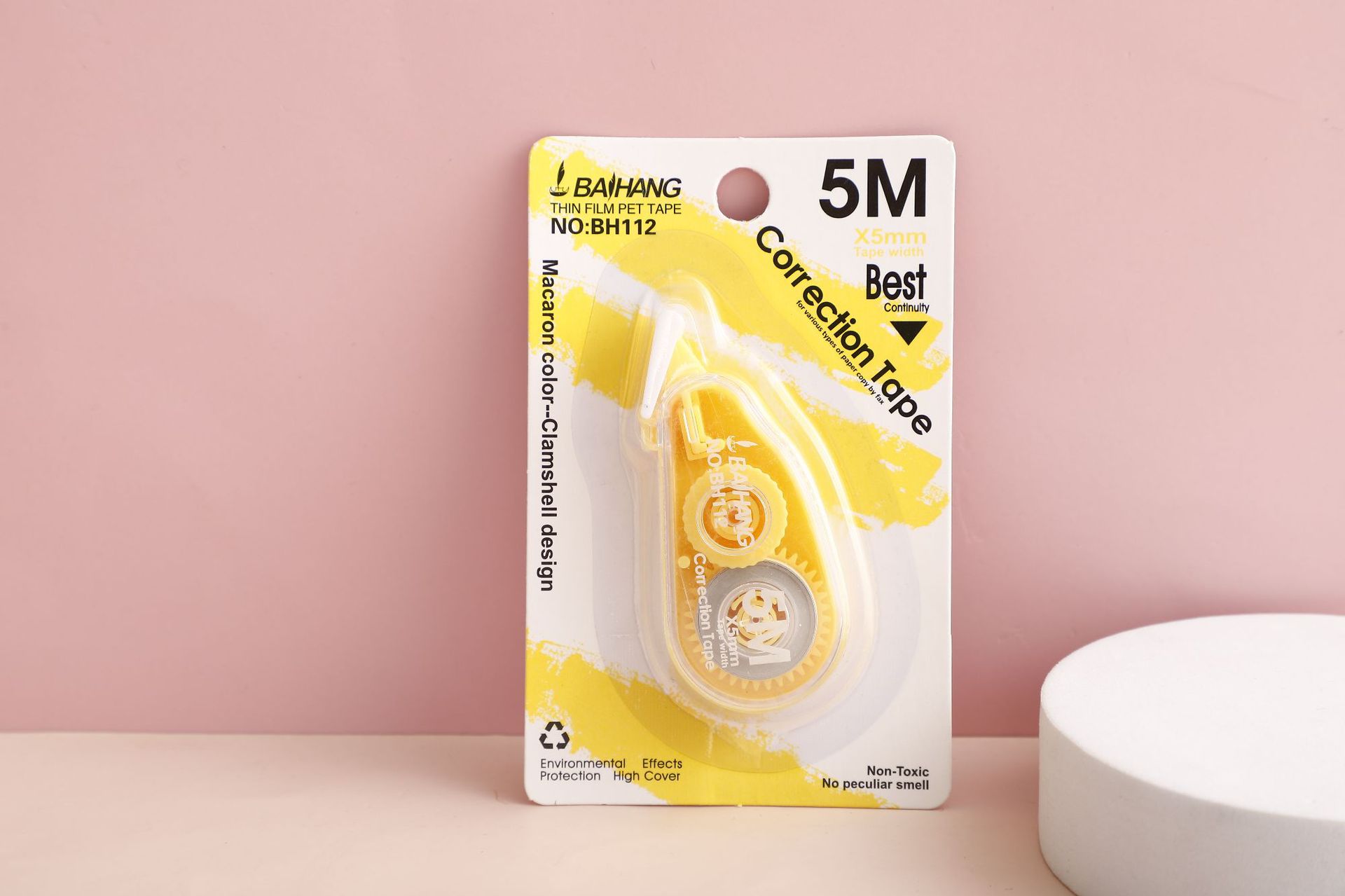 Baihang fully transparent and simple correction tape for student stationery and learning supplies, large-capacity correction and correction tape, 3-piece set pic 14