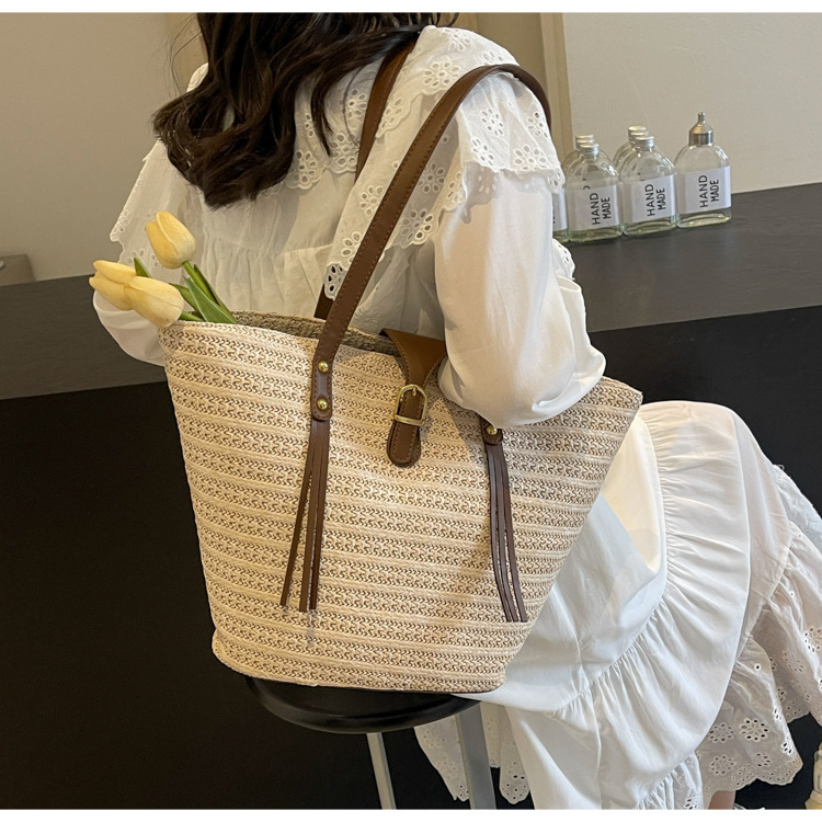 草编大容量包女包编织夏天沙滩女2024新款包包单肩手提托特包大包详情26