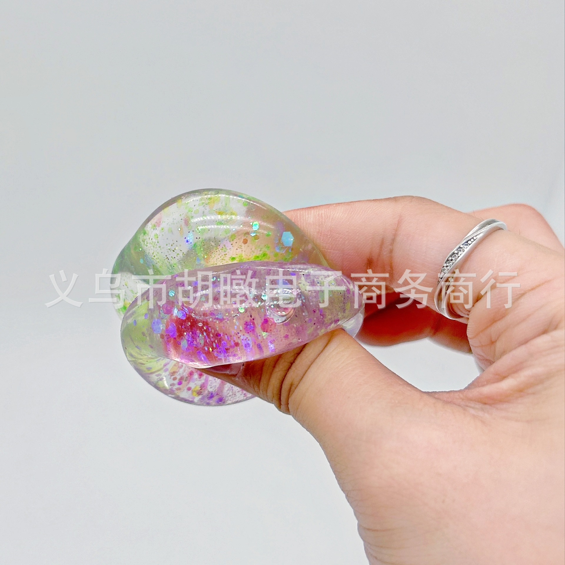 爱心捏捏乐金粉爱心麦芽糖捏捏乐解压慢回弹玩具网红发泄减压捏捏详情5