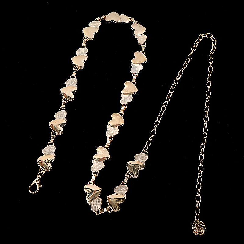 新款爱心腰链女款高级感百搭装饰金属裤链女士时尚休闲腰饰品批发详情43