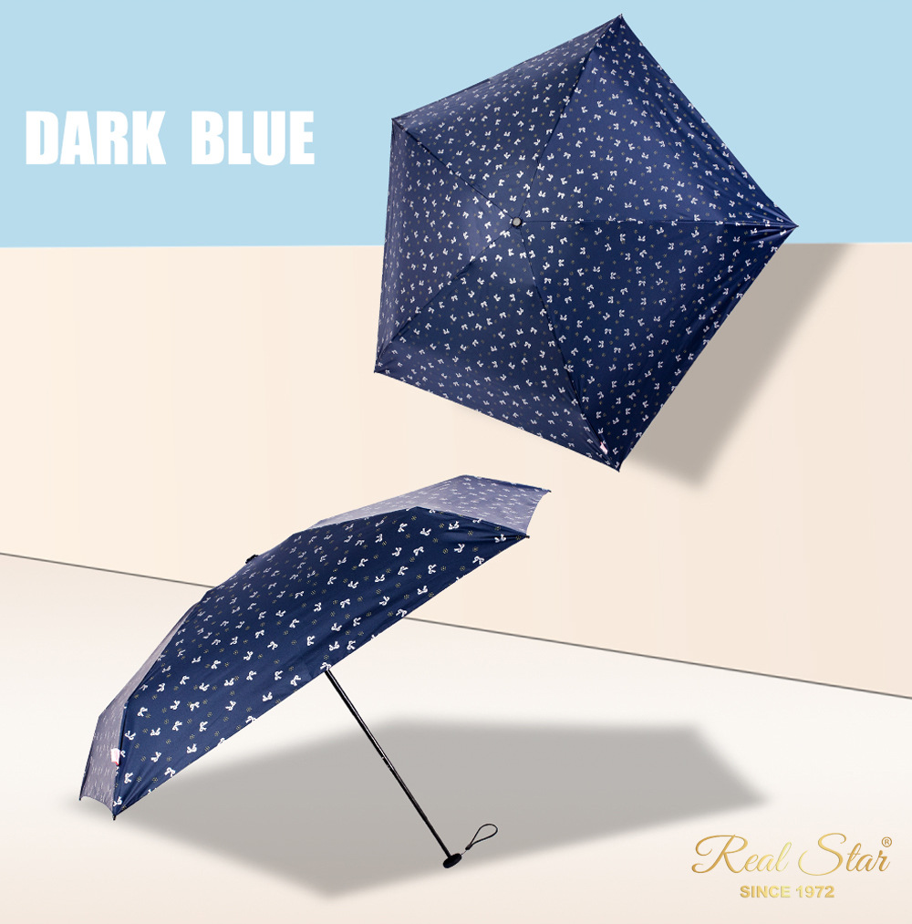 New 5-fold lightweight sun umbrella, 5-bone manual folding mini umbrella, plain printed sunshade pocket umbrella pic 8