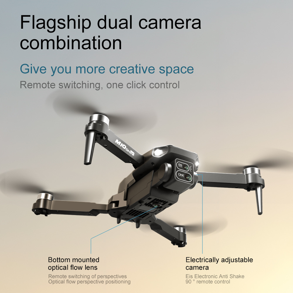 M10无人机带屏控无刷折叠飞行器光流定位遥控飞机跨境外贸玩具详情38