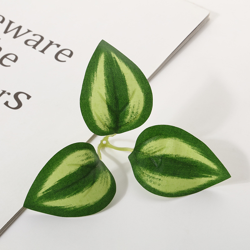 厂家直销森系仿真绿植园艺装饰diy手工饰品配件假叶绿叶批发摆件详情6