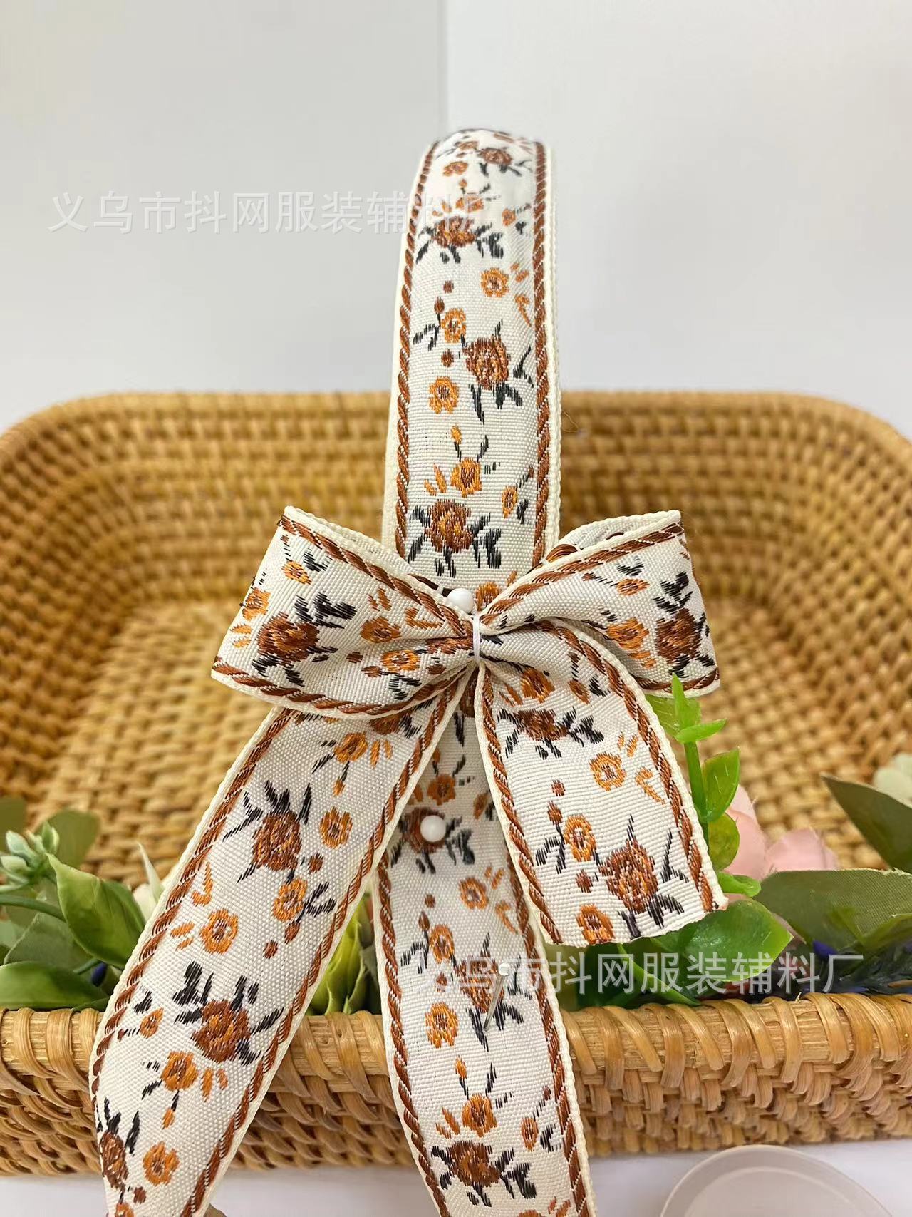 现货2.5cm民族风提花刺绣织带发饰鞋帽包边织带舞台服装装饰辅料详情7