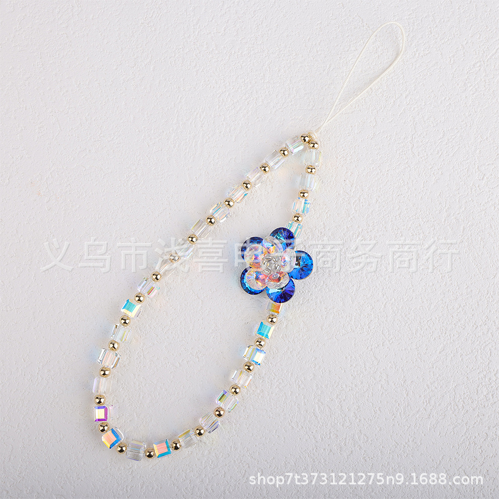 2024 Chinese-style new Chinese-style crystal lotus flower mobile phone chain, beaded chain, tulip mobile phone lanyard chain pic 6