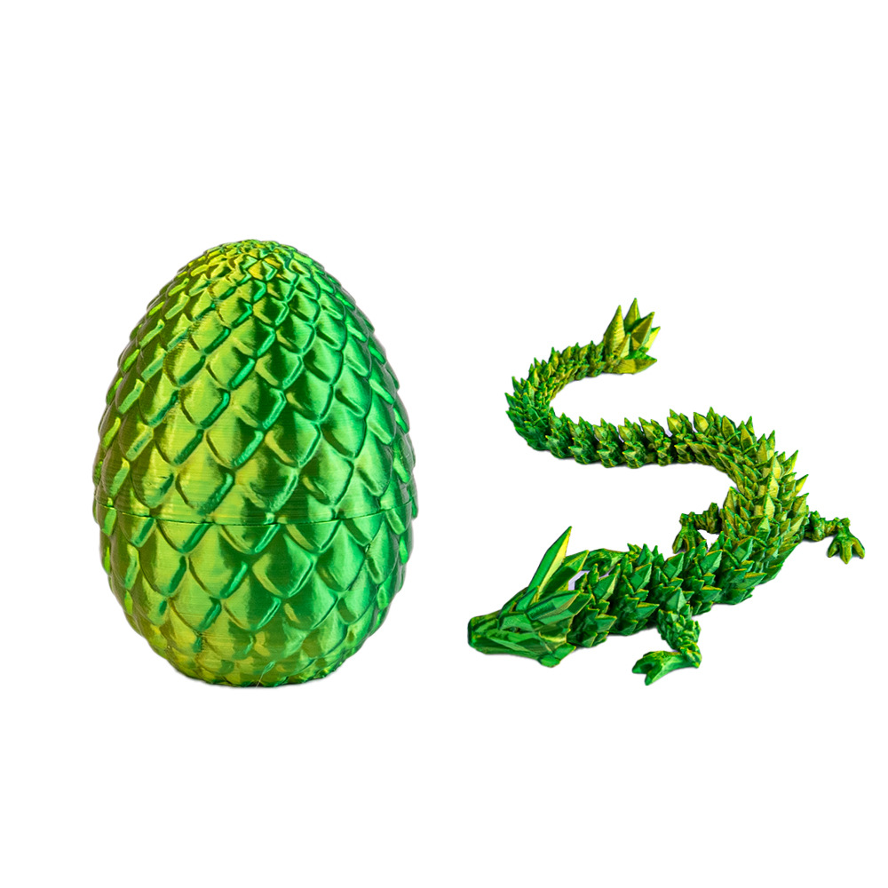 【工厂直销】3d打印蛋龙蛋复活节彩蛋关节可动摆件玩具工艺品水晶详情3