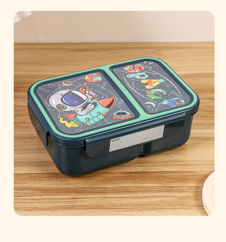 2025跨境新款卡通可爱高颜值餐盒儿童学生户外野餐密封便当饭盒详情11