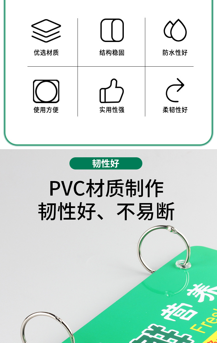 Fruit and vegetable brand fruit rack price tag, double-sided price tag, vegetable supermarket fresh food plastic PVC erasable display tag, fresh food store handwritten price tag, card for vegetable market dish prompt, merchant stall price identification card pic 2