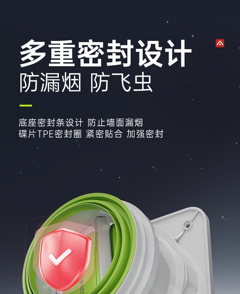 止逆阀厨房烟道专用抽油烟机排烟风管变径止回阀防烟宝单向止烟阀详情6
