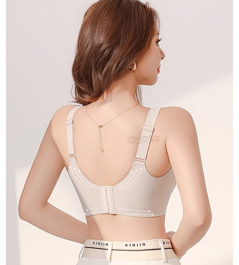 无痕内衣女大胸显小聚拢全罩杯薄款防下垂收副乳大码塑型文胸罩夏详情17