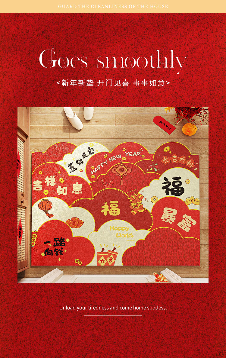 High-end floor mat for the entrance door, no-wash and dirt-resistant, pvc washable entrance mat, leather anti-slip mat for the entrance mat pic 2