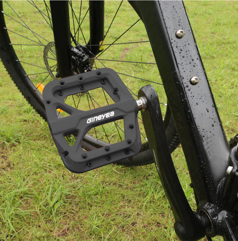 Jingye M996 mountain bike nylon Peling pedal wide bearing Riding anti-slip pedal accessories pic 15