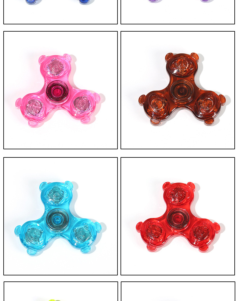 熊猫指尖陀螺水晶带灯夜光透明LED发光解压手指玩具减压潮流夜光详情11