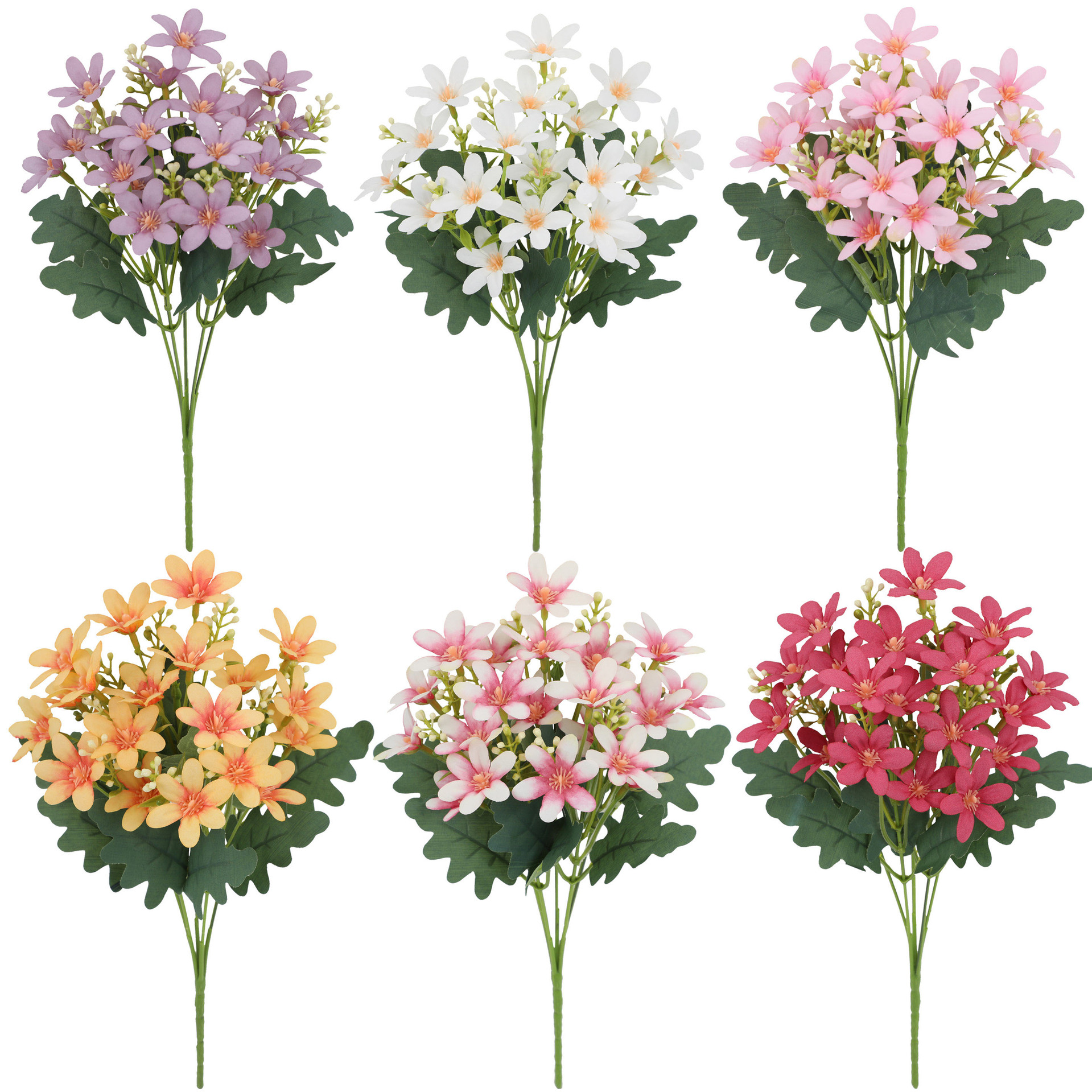 跨境热销仿真花绣球花小兰花家居装饰摆件节日气氛布置假花批发详情2