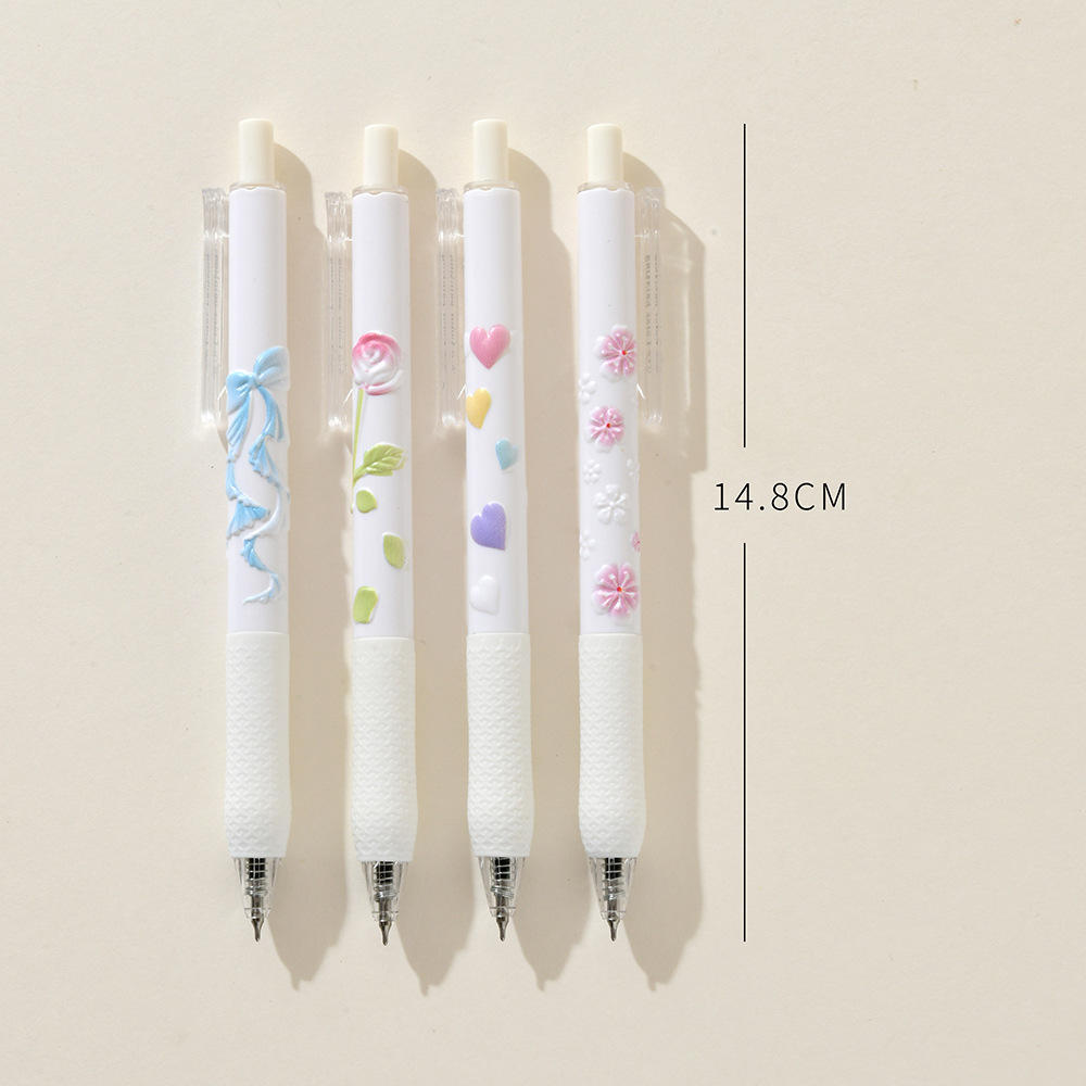 Chenxi Blank Fragrance Relief Pen 3D Gel Pen CS Double nib 0.5mm Black Signature Pen for students pic 29
