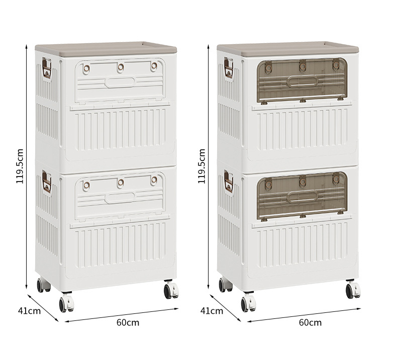 Large-capacity household flip-top storage cabinet for clothes, large foldable basket, dust-proof and storage cabinet for clothes pic 24