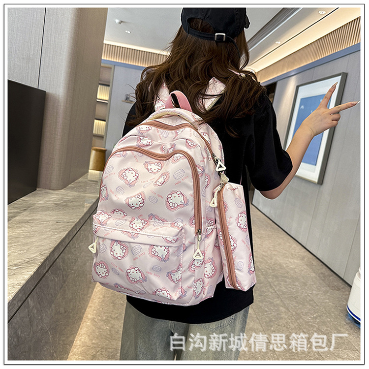 小学生护脊书包3-6年级儿童卡通印花书包大学女大容量耐脏双肩包详情34