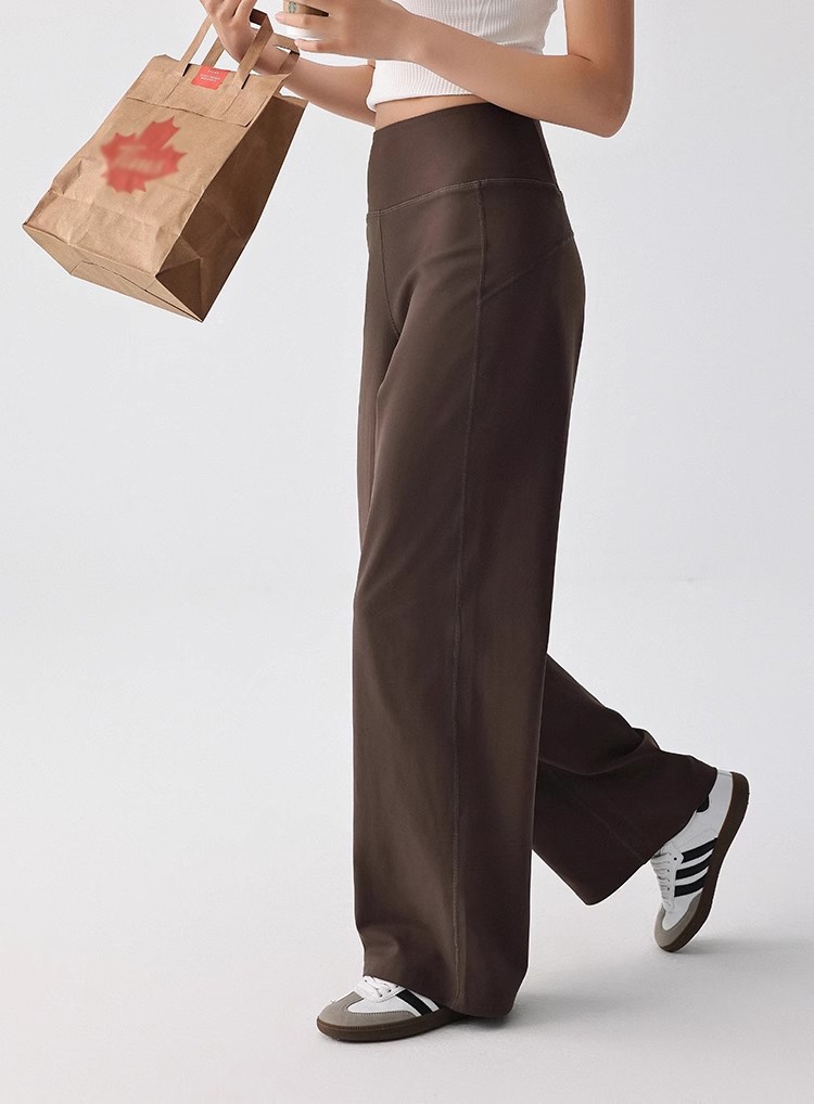 Outdoor training casual pants, running fitness pants, loose straight-leg pants, high-waisted sports pants, yoga pants, wide-leg women pic 25