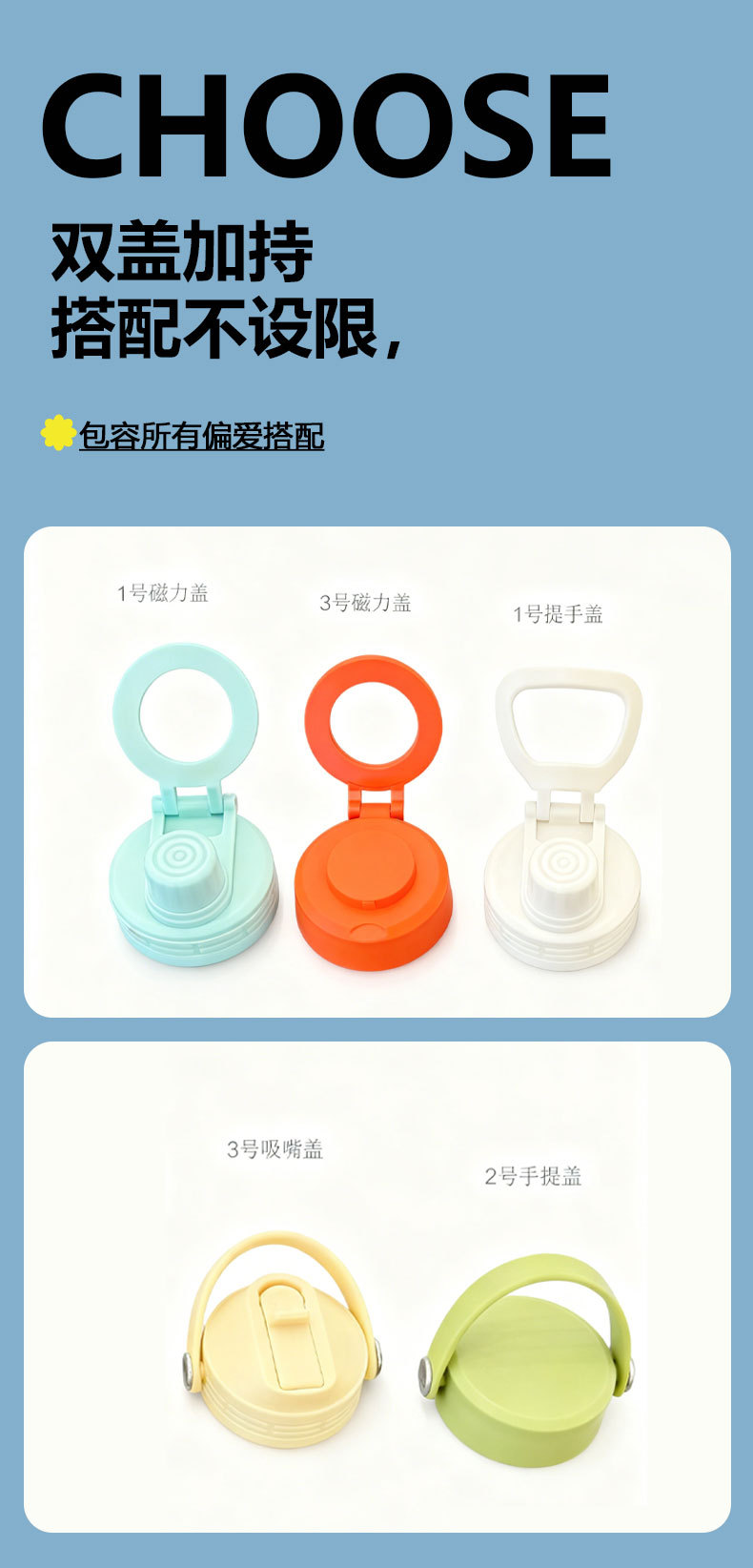 New cross-border 1L American insulated cup, large-capacity wide-mouth insulated cup, portable outdoor vacuum sports water bottle and water cup pic 7