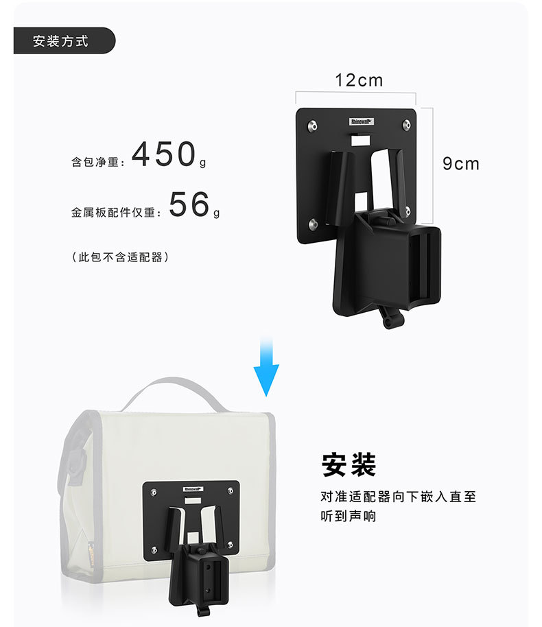 Rhinowalk/ Rhino · Stroll Bicycle Bag, folding bag, small cloth front bag, Front pig nose bag accessories pic 7