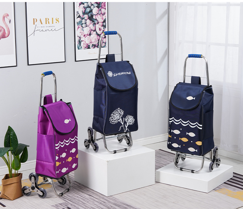 爬楼买菜小拉车三轮菜市场超市买家折叠购物车老人便捷折叠小推车详情27