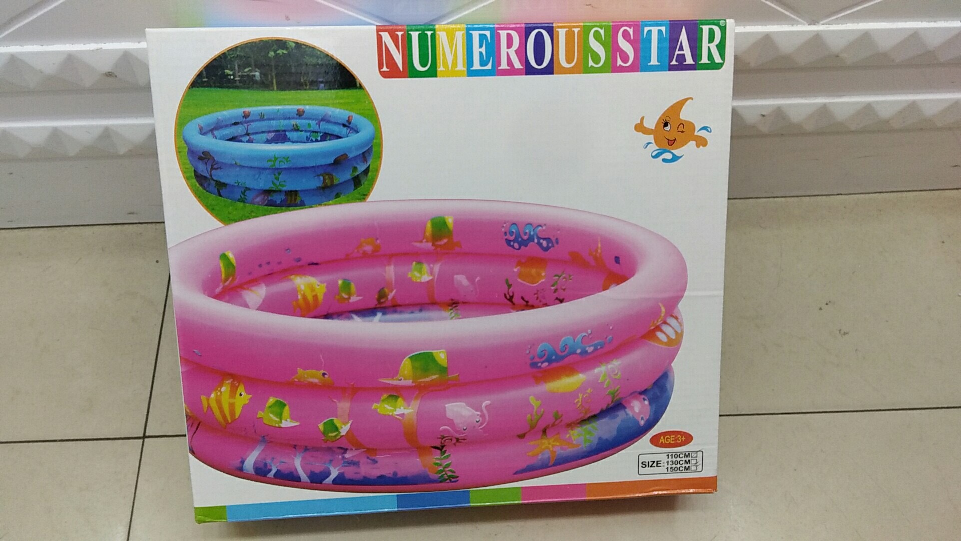 厂家直供儿童PVC圆形游泳池户外广场充气钓鱼水池适合小孩玩耍运动户外游艺设施详情5